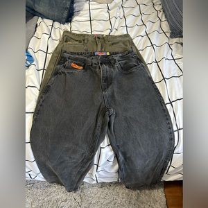 Green And Black Empyre Jeans